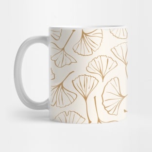 Ginkgo Leaves Boho Botanical Pattern Mug